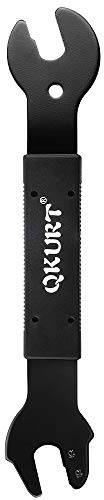 QKURT Pedalschlüssel, 3-In-1 Werkzeug für Fahrrad Pedalen, Fahrrad Pedalschlüssel 15/16/17 mm