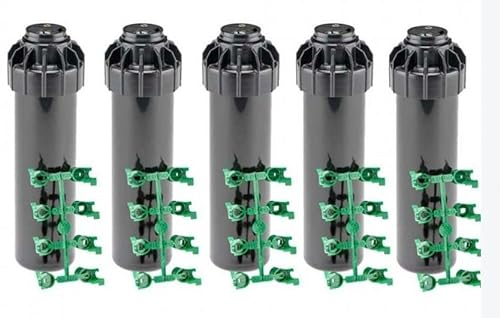 Set di 5 Irrigatore Hunter SRM-04 | Portata 4 a 9 m | Filettatura 1/2 Femmina, nero