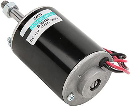 Dioche Generator Motor 12V, Gleichstrommotor mit Permanentmagnet, hohe Drehzahl, geringes Geräusch, Rechts Gegenlauf, Mini Bürstenmotor, 30W, für Zuckerwattemaschinen, kleine Schneidetische