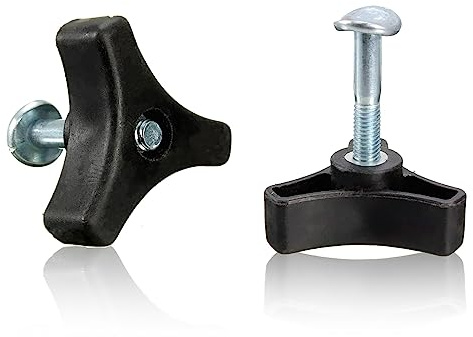 ZZLBZN 2 Packungen Universal-Rasenmäher-Griff, Flügelmutter und Schraube, Dreiecksknopf-Griff-Schrauben-Set, Mountfield-Rasenmäher-Ersatzteile, Mountfield-Rasenmäher-Ersatzteile, Rasenmäher und