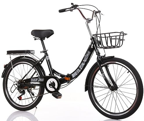 Kcolic 20-Zoll Klapprad Mit Variabler Geschwindigkeit, Verstellbarer Sitz Leichtes Stadtfahrrad Für Erwachsene Jugendliche Studenten Büroangestellte D,26inch