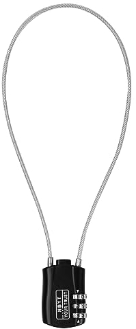 Jinlaili Gepäckschlösser, 3-stellige Kombination Sicherheitsschloss, Drahtseil Gepäckschloss, Kabelschloss für Koffer, Motorrad Helm Fahrrad Kabelschloss, Klein Spind Zahlenschloss (B)