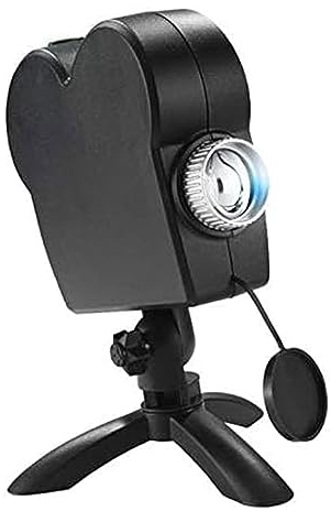 MJJAOQYF Window Projector Light for Halloween Christmas, 12 Movies Festival LED Projection Decoration Spotlight, Turns Your Windows into Movie Screens,Black