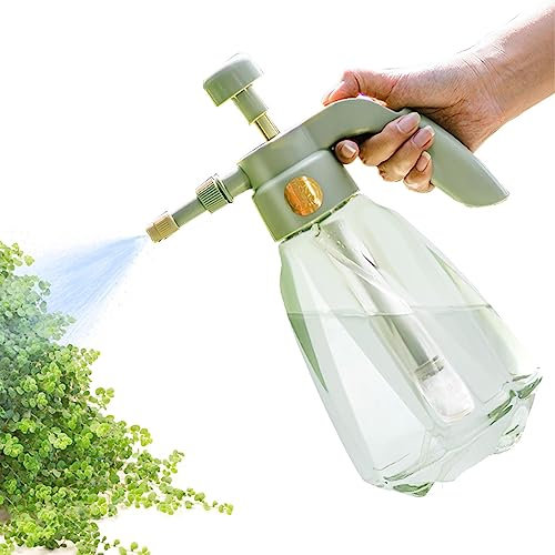 Pulverizador de bomba de mano | Botella de rociador a presión de mano | Botella de pulverización de agua a presión para césped y jardín con boquilla ajustable para y Otras soluciones