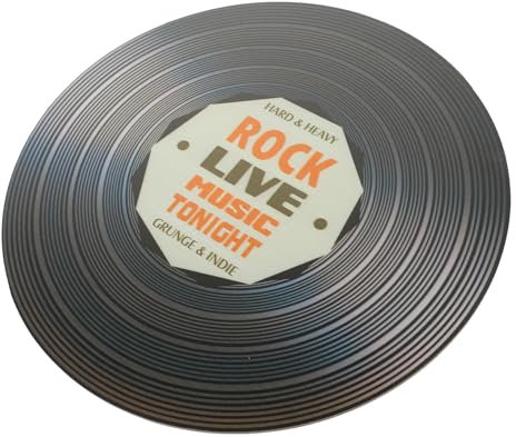 jojofuny Wooden Record Decoration for Wall Decor Vintage Vinyl Record Ornament for Living Bedroom