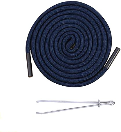 Renyiz snöre för joggingbyxor, dragsko med dragnål bomullssnöre för huvtröjor, Navy180 cm, Navy180cm