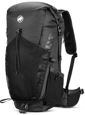 Mammut Spine Backpack – Unisex Outdoor Backpack for Hiking, Running, and Everyday Adventures, Black, 28-35L