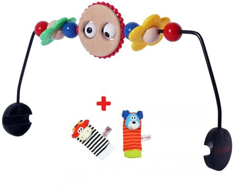 AllforBaby wippe Spielzeug kompatibel mit Baby björn. Spielbogen für babywippe. Geschenk inklusive.