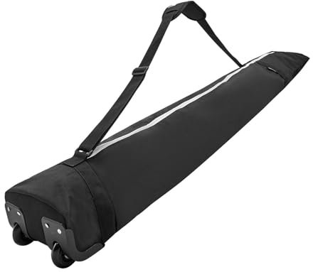 SHENJMAI Snowboardtasche Snowboard Reisetasche Skitasche Skitasche mit Rollen Ski-Aufbewahrungstasche Heavy Duty Skitaschen mit Schultergurt Snowboard Taschen für Flugreisen