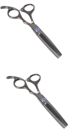 FRCOLOR 2pezzi Forbice Professionale Per Forbice Da Parrucchiere Inossidabile Giapponese Per Sfoltimento e Taglio Strumento Per Salone e Uso Domestico Adatta Tutti Tipi Di