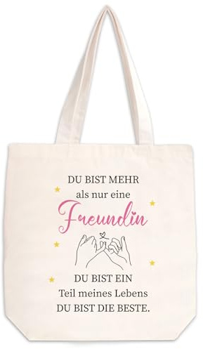 Beste Freundin Geschenke Personalisiert Weihnachtsgeschenke Geburtstagsgeschenk Ostergeschenk Valentinstag Geschecke für Freundin Frauen Damen Einkaufstaschen BFF Geschenk Freundschaftsgeschenke