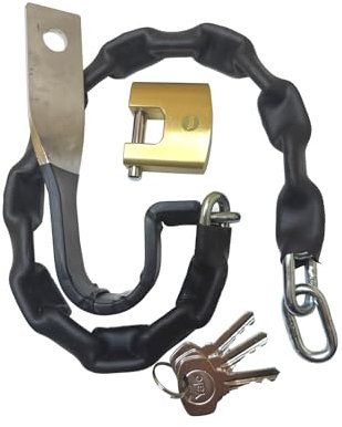 Antifurto Blocca Ruota con Catena e Lucchetto, Compatibile per Piaggio Vespa 50 SPECIAL, R, L, N, PK, ET3, PRIMAVERA 125