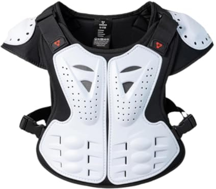 Tdoutop Veste de Protection Enfant avec Coque PE et Doublure EVA pour Une Absorption des Chocs Adaptée au Cyclisme et à