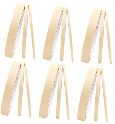 HAMPPLIES Manicure Masking Tape 18 Rolls 3mm 5mm 12mm White Decorative Nail Polish Separation Tape Nail Art Adhesive and DIY Manicure