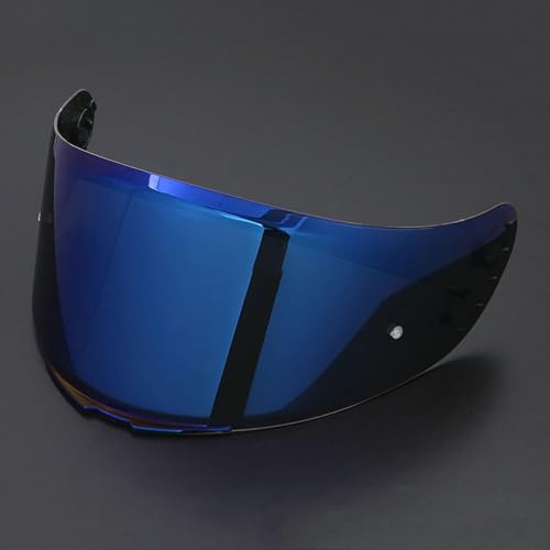 GXDFC Motorcycle Helmet Visor for MT V-14, UV Anti-Fog Motorcycle Helmet Visor Lens Windproof Motorbike Helmet Face Shield,normal-E Mist Blue