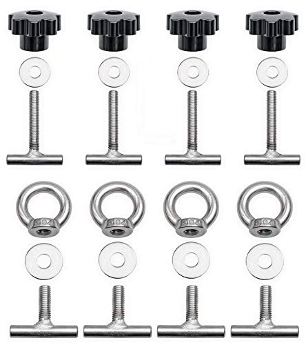 Twowinds Screws Load Securing on Rails Multiflex T5 T6 Multivan Transporter California 7h5883189e, 7h5883084c, 7e5883189a (Set 8 pcs.)