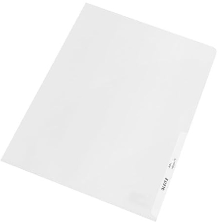 LEITZ® Sichthülle re:cycle, Polypropylen (RC), oben/rechts offen, A4, 0,13 mm, farblos, genarbt (100 Stück), Sie erhalten 1 Packung á 100 Stück