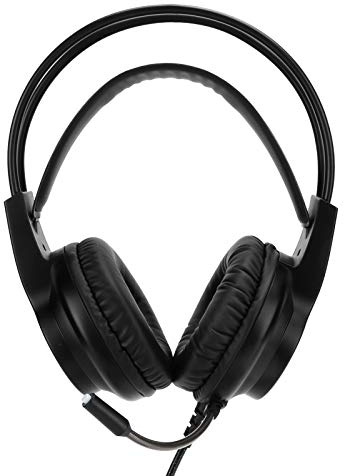 Annadue USB-Gaming-Headset mit 7.1 Single, Wired PC Gaming Headphones mit Noise Cancelling-Mikrofon und Sound Control für PC-Laptop, Eingebauter -Decoder-Chip (Schwarz)