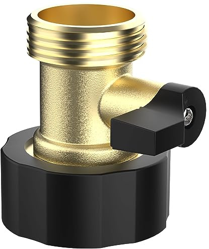 SMARDY Mini Brass Ball Valve, 3/4 Inch Shut-off Valve, Water Hose Connection, Shut-off Ball Valve, Tap Hose Adapter