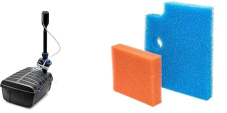 Oase Filtral 3000 Clarificateur UVC & Filtral UVC 3000 Éponge de Rechange Rouge/Bleu