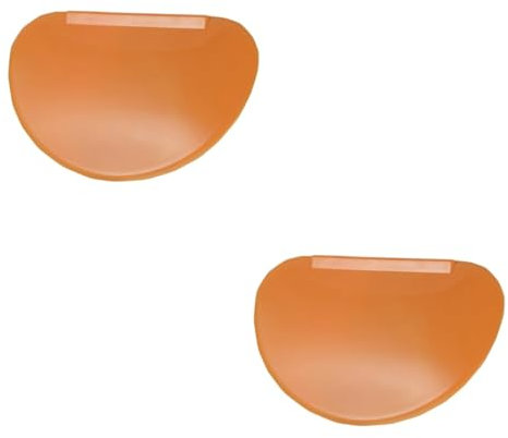 Amosfun 2 Pz Raschietto per Burro Kitchen plasil Bruni addobbi Torta bomboniere Strumento Raschietto semicerchio Raschietto da Cucina spatole da Raschietto per Torte Orange