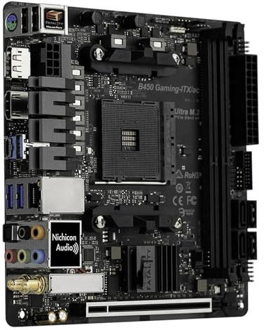 Scheda Madre Scheda Madre B450 B450M Fit For ASRock B450 GAMING-ITX/AC Socket AM4 For CPU Ryzen 5000 G-Series 2xDDR4 PCIe 3.0 64 GB USB 3.1 M.2 Mini-ITX