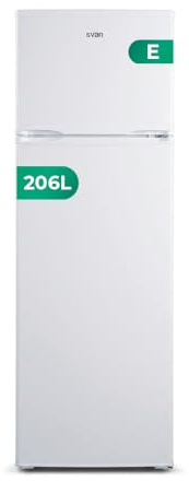 SVAN Frigorífico Blanco 2 Puertas, OF1455EW00, Capacidad 206 Litros, Tecnología Cíclica, Bajo Nivel Sonoro, Puertas Reversibles, Apertura Tipo Uñero, Clasificación Energética E