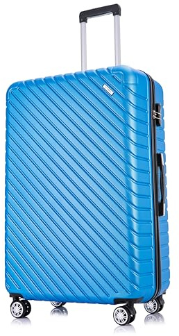 55x35x20 Cabin Suitcase Carry on Suitcase Hard Shell Hand Luggage Cabin Bag Case Approved for Ryanair EasyJet 2 Small Fits 8kg 10kg 35 Litre Capacity + 3 Digit Lock + Telescopic Handle Cabin Luggage