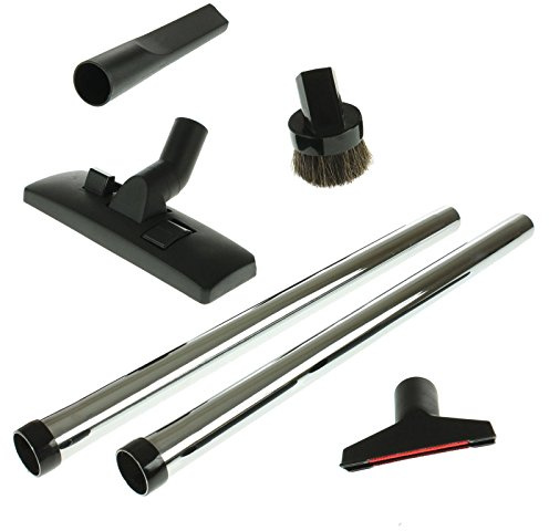 SPARES2GO Extension Pipe Rod and Floor Brush Tools Kit for Karcher MV2 A2004 A2054 A2024 IPX4 Vacuum Cleaners (35mm)