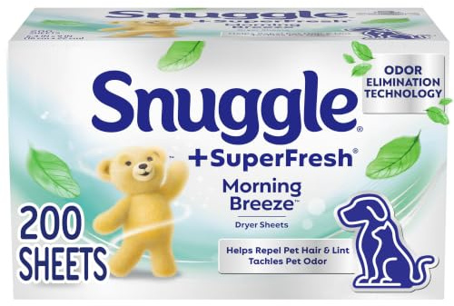 Ylife Snuggle Plus SuperFresh Weichspüler-Trockner-Bettwäsche mit statischer Kontrolle und geruchshemmender Technologie, Original, 200 Stück