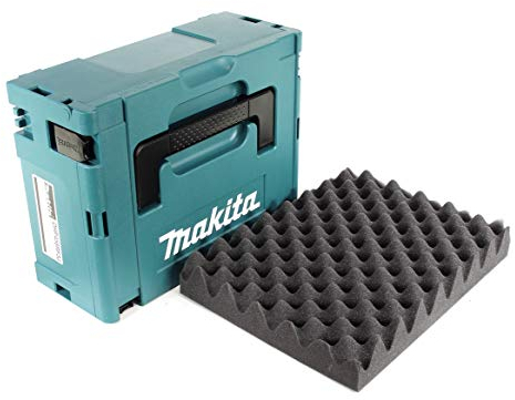 Makita MAKPAC 2 Systemkoffer - mit Universaleinlage für Makita 18 V Akku Geräte Schrauber Sägen Schleifer