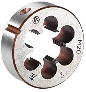 M20 x 2 mm métrico izquierdo 45 mm OD roscado redondo herramienta de corte 1 unidad