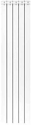 Fondital 82LAM01405 Radiatore in alluminio estruso Garda DUAL 80, 1600 mm, 5 elementi, bianco