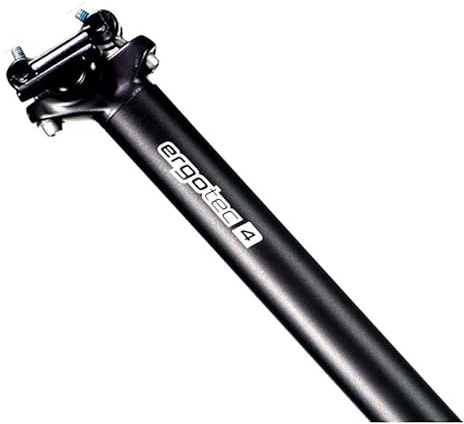 ergotec Patentsattelstütze Alu ATAR schwarz-sandgestrahlt | Durchmesser: 27,2 mm | SB-Verpackung