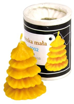 Kerzengießform Weihnachtsbaum klein Kerzenform Silikonform für Bienenwachs Kerzen herstellen