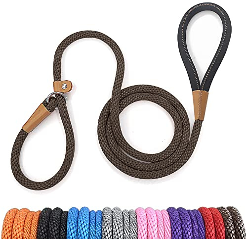 lynxking Laisse pour Chien en Corde tressée Solide et résistante - Laisse d'entraînement pour Chiens de Taille Moyenne, Grande et Petite