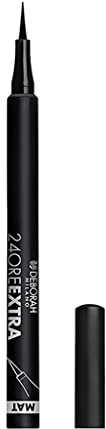 Deborah Milano - Eyeliner 24 Ore Extra, Penna per Eyeliner Waterproof a Lunga Tenuta e No Transfer, Dona un Finish Mat Preciso e Intenso agli Occhi, Nero, 1.5 gr