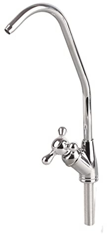 Robinet de purificateur d'eau de cuisine, robinet de filtre à eau potable à osmose inverse RO en alliage de zinc chromé Robinet d'eau potable directe