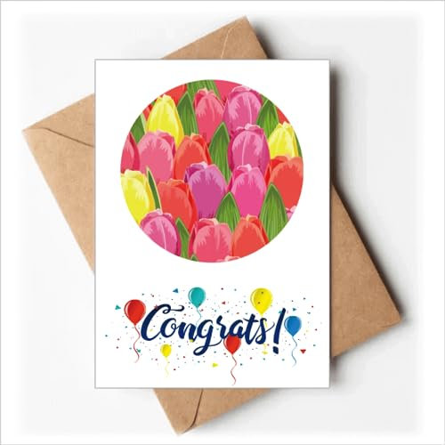 Aquarell Blume Tulpe Hochzeit Karten Glückwunsch Gruß Umschläge