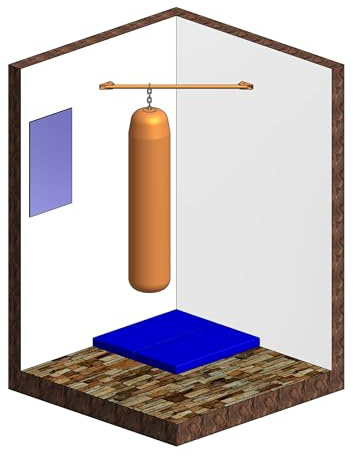 RoniKids Klimmzugstange Reckstange Eckreckstange Universal Eckmontage Wandmontage (Blau)