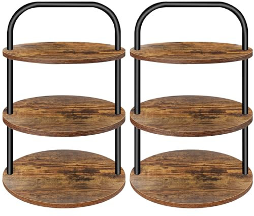 Cupcake Stand, Wooden Cupcake Stand for 100 Cupcakes 3 Tier Large Dessert Table Display Set Cupcake Tower Tiered Tray Stand Serving Tray for Party Supplies Vendor Display Farmhouse Decor