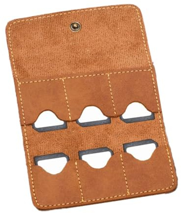 Support de médiator en cuir, sac de rangement pour médiators de guitare, étui de rangement, accessoire de performance, organisateur de bijoux portable pour guitare électrique et acoustique basse,