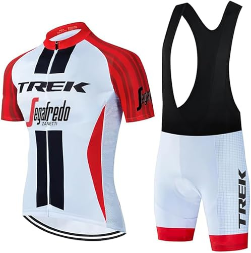 Fenovel Maillot Cyclisme Homme Combinaison Velo Manch Courte Tenue Cycliste Pro avec Rembourré Gel 19D