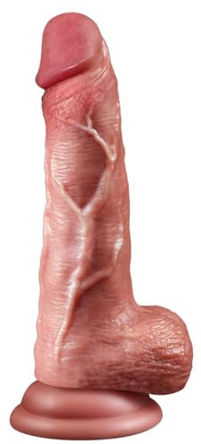 Fallo realistico, fallo anale per la stimolazione del clitoride e del punto G, con potente ventosa per giocare a mani libere, massaggiatore prostatico, giocattoli sessuali per uomini, donne, coppie