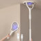 2-Pack Tête Rotative Raquette Électrique Insectes Rechargeable Raquette Anti Moustique Électrique Raquette Moustique Électrique Tapetteà Mouche Piège Anti Mouche, avec 2 Extensions Télescopiques