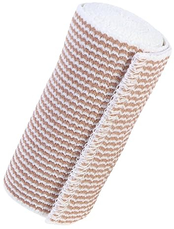 Cinta Deportiva Protectora Autoadhesiva Reutilizable Beige | Algodón y Spandex, para Deportes al Aire Libre, Vendaje Elástico de Compresión