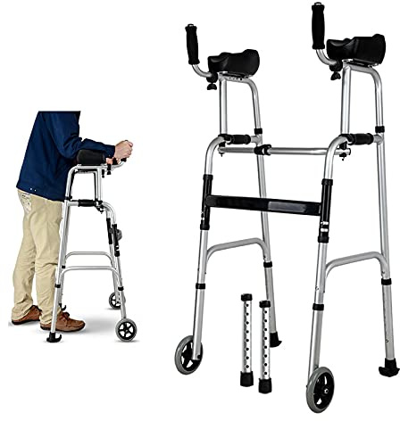 Andador Vertical para Adultos Mayores de Gran Altura, Ligero, con Ruedas y reposabrazos, Ayuda para Caminar para mamá y papá, Capacidad de 400 LB.