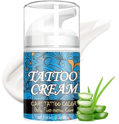 Tattoo Creme Frisches Tattoo - Tattoo Butter Aftercare Cream mit Kokosöl, Aloe Vera, Vitamin E - Tattoo Pflege, Spendet Feuchtigkeit und Beruhigt die Haut, Farbintensität Bewahren