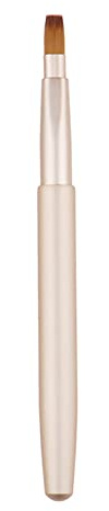 Einziehbarer Lippenpinsel mit Kappe, tragbarer Applikator für Lippenstift, Glanz, professionelle synthetische Borsten, Make-up-Werkzeug, Make-up-Pinsel, Einweghalter