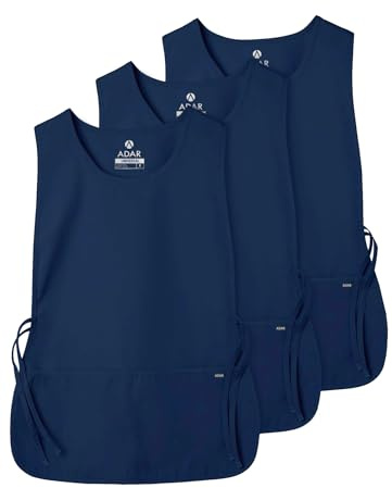 Adar Universal Cobbler Apron 3 Pack - Unisex Cobbler Apron - 7023 - Navy - X